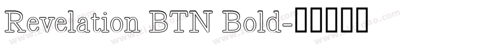 Revelation BTN Bold字体转换
